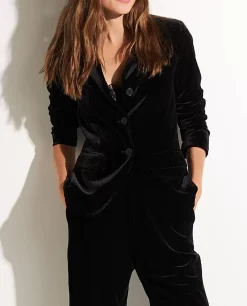 Outlet Blazer In Stretch-Fluweel Vrouwen Blazers