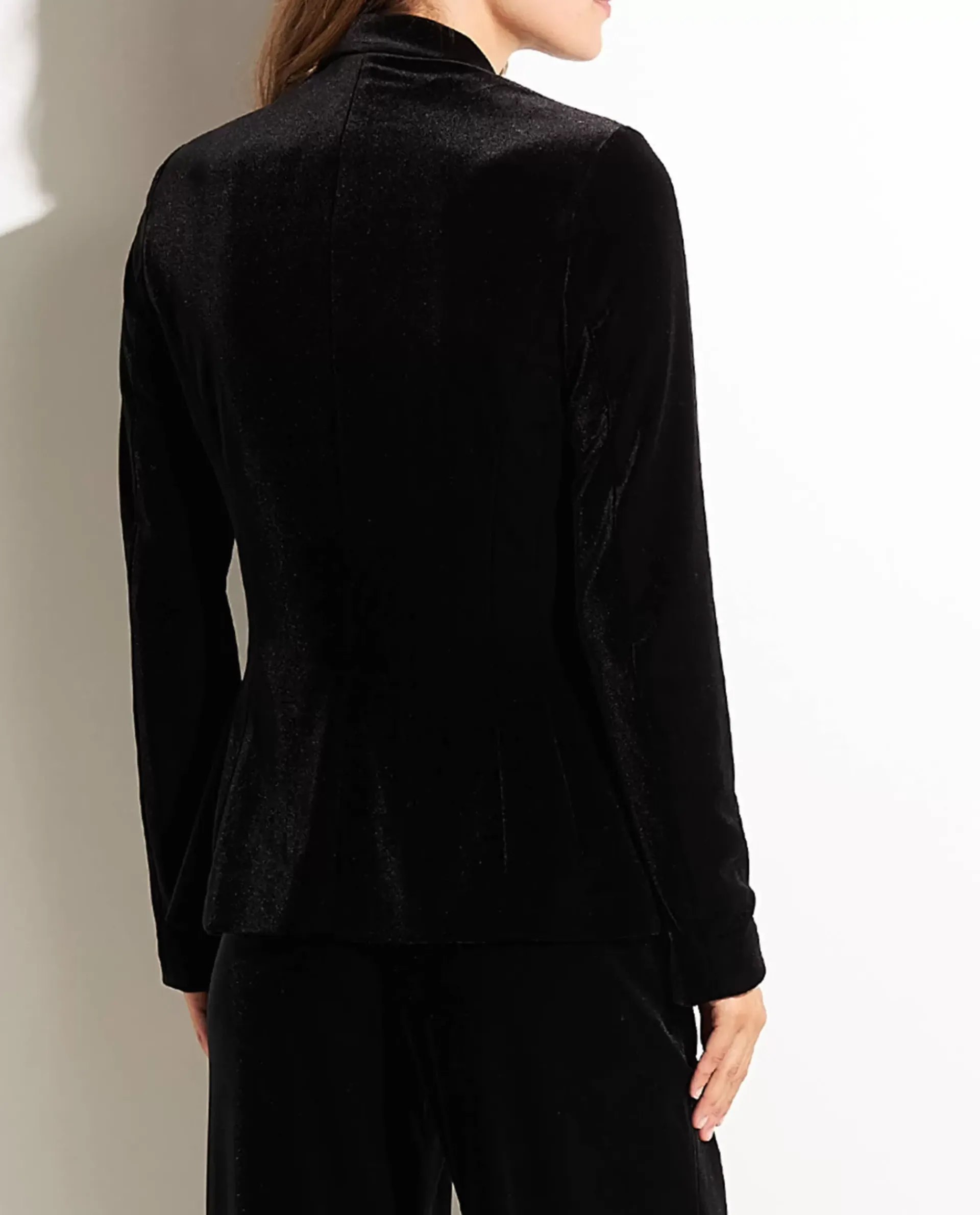 Outlet Blazer In Stretch-Fluweel Vrouwen Blazers