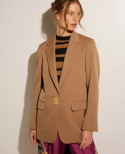 Cheap Blazer Met Juweelknoop Vrouwen Blazers