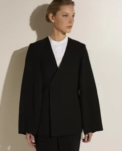 Clearance Blazer Met Wijd Uitlopende Mouwen Vrouwen Blazers