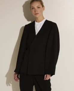 Clearance Blazer Met Wijd Uitlopende Mouwen Vrouwen Blazers