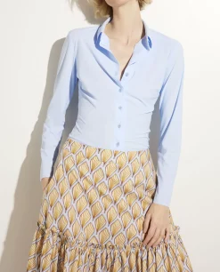 New Blouse In Stretch Kwaliteit Vrouwen Blouses