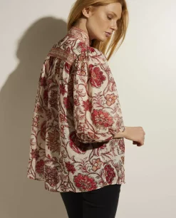 Clearance Blouse Met Print Vrouwen Blouses