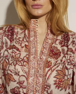 Clearance Blouse Met Print Vrouwen Blouses