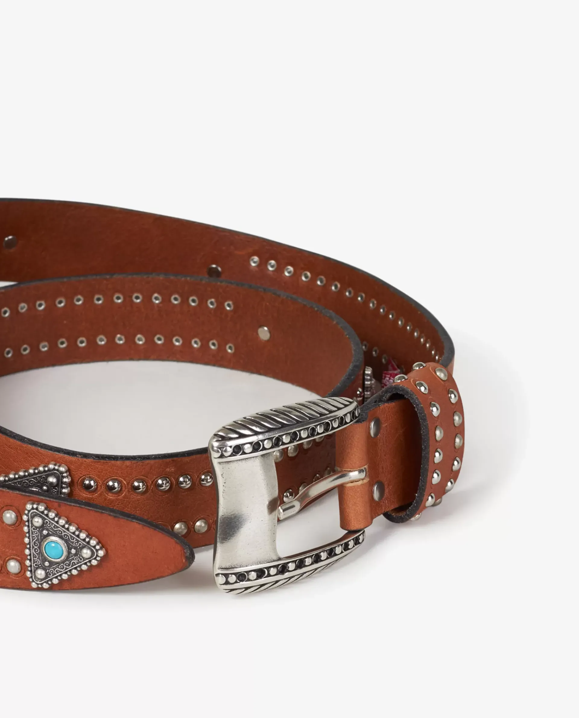 Discount Brede Leren Riem Met Studs Vrouwen Accessoires