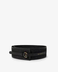 Online Brede Raffia Ceintuur Vrouwen Accessoires