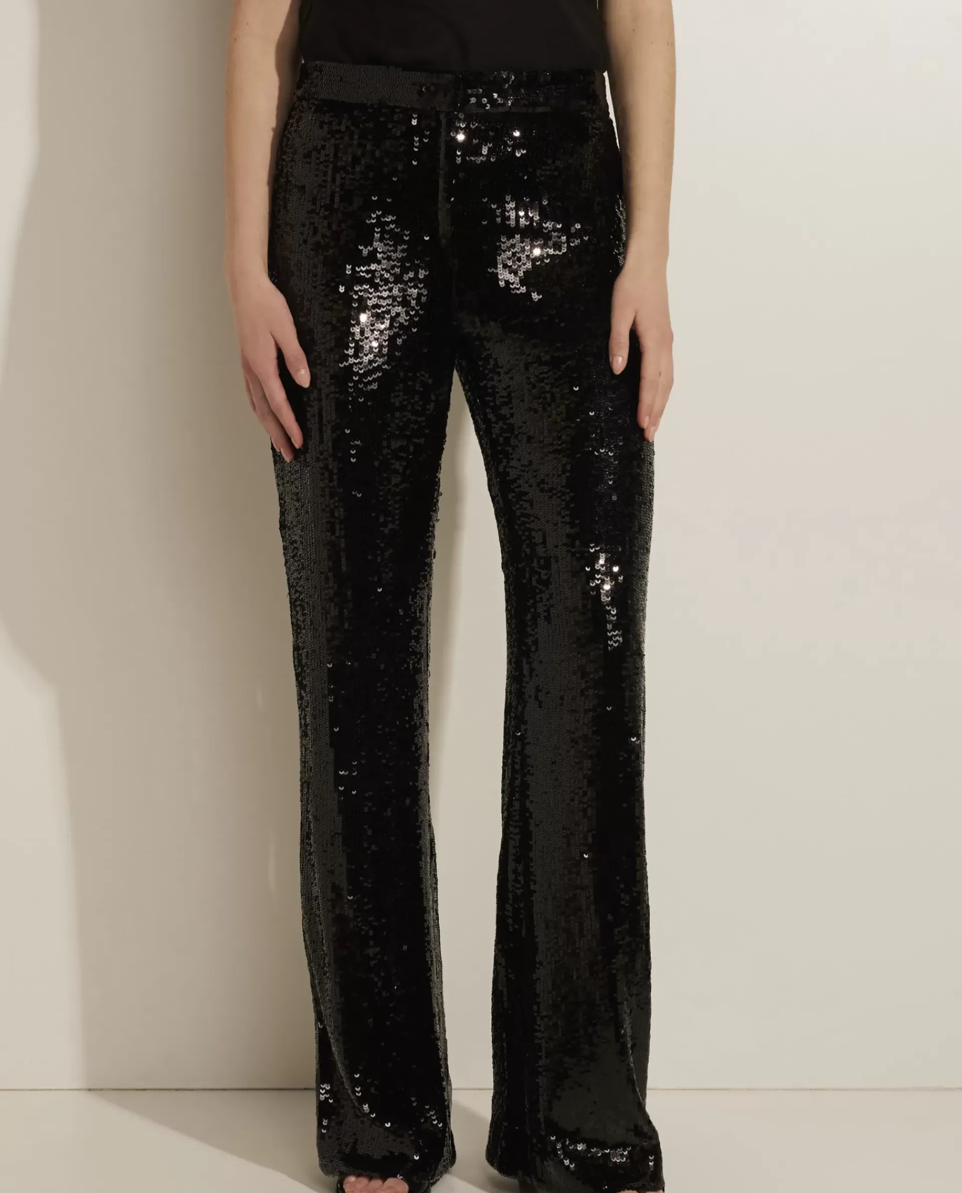 Store Broek Met Pailletten Vrouwen Broeken