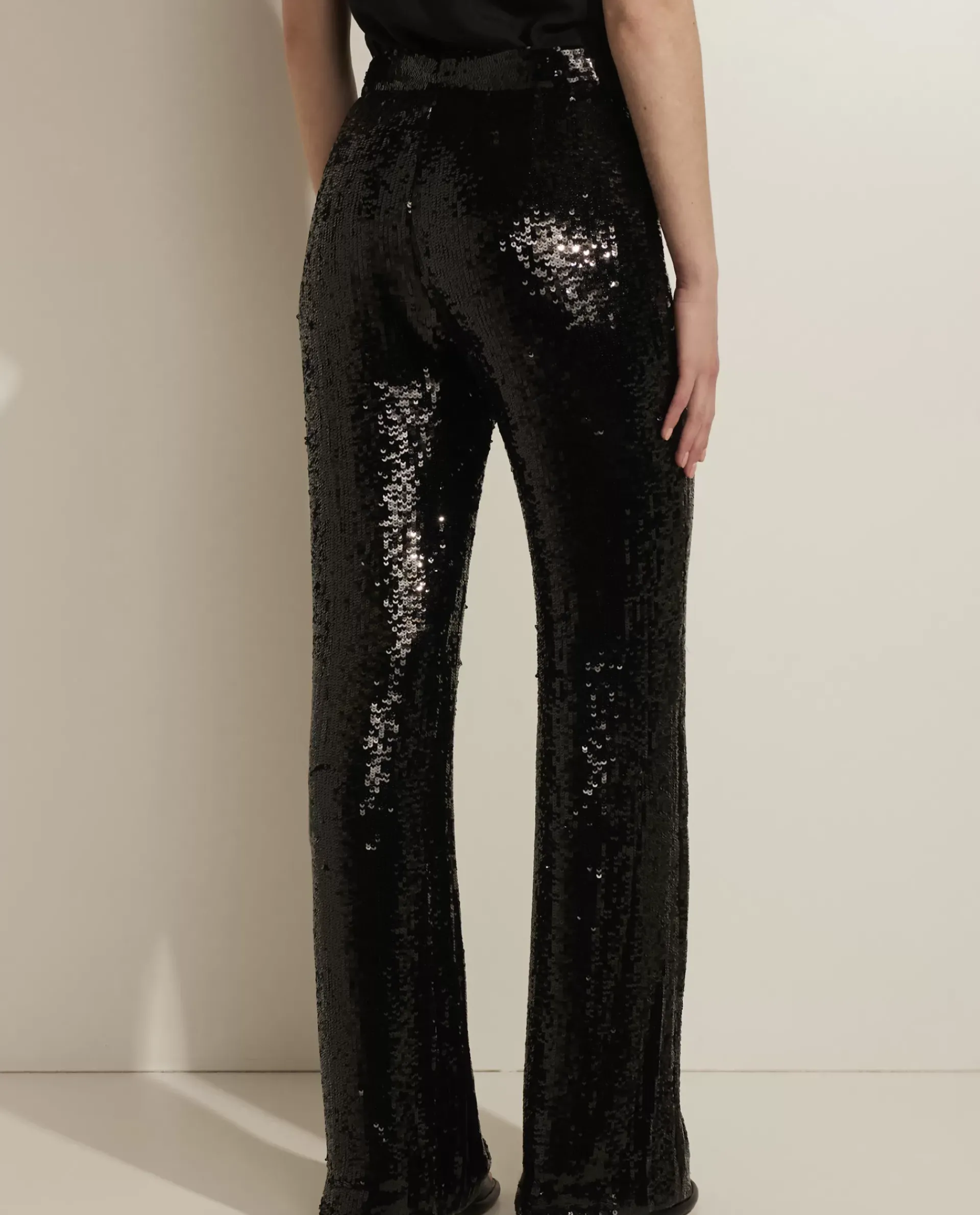 Store Broek Met Pailletten Vrouwen Broeken