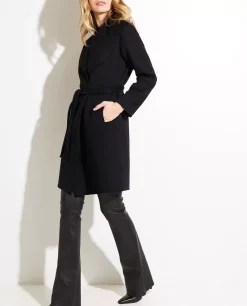 Outlet Cashmere Jas Met Ceintuur Vrouwen Jassen