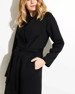 Outlet Cashmere Jas Met Ceintuur Vrouwen Jassen