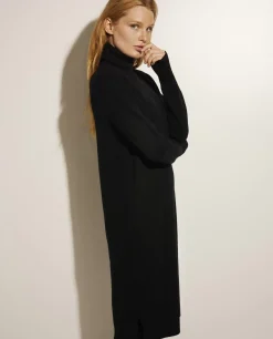 Store Cashmere Midi Jurk Vrouwen Jurken