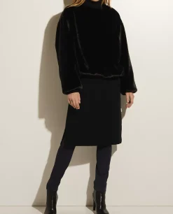 Store Cashmere Midi Jurk Vrouwen Jurken