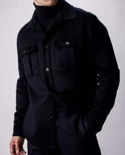 Outlet Cashmere Overshirt Mannen Jassen