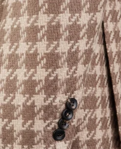Fashion Cashmere Pied-De-Poule Jasje Mannen Jasjes