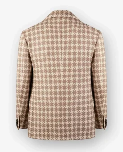 Fashion Cashmere Pied-De-Poule Jasje Mannen Jasjes