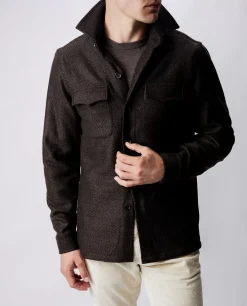 New Cashmere Shirtjacket Mannen Jasjes