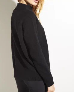 Fashion Cashmere Trui Met Trechterhals Vrouwen Knitwear