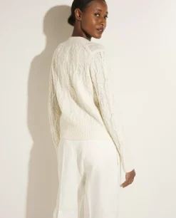 Online Cashmere Trui Met V-Hals Vrouwen Knitwear