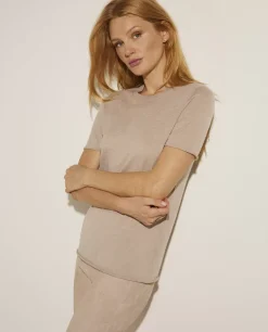 Best Sale Cashmere T-Shirt Vrouwen Tops