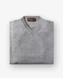 Store Cashmere V-Hals Trui Mannen Knitwear