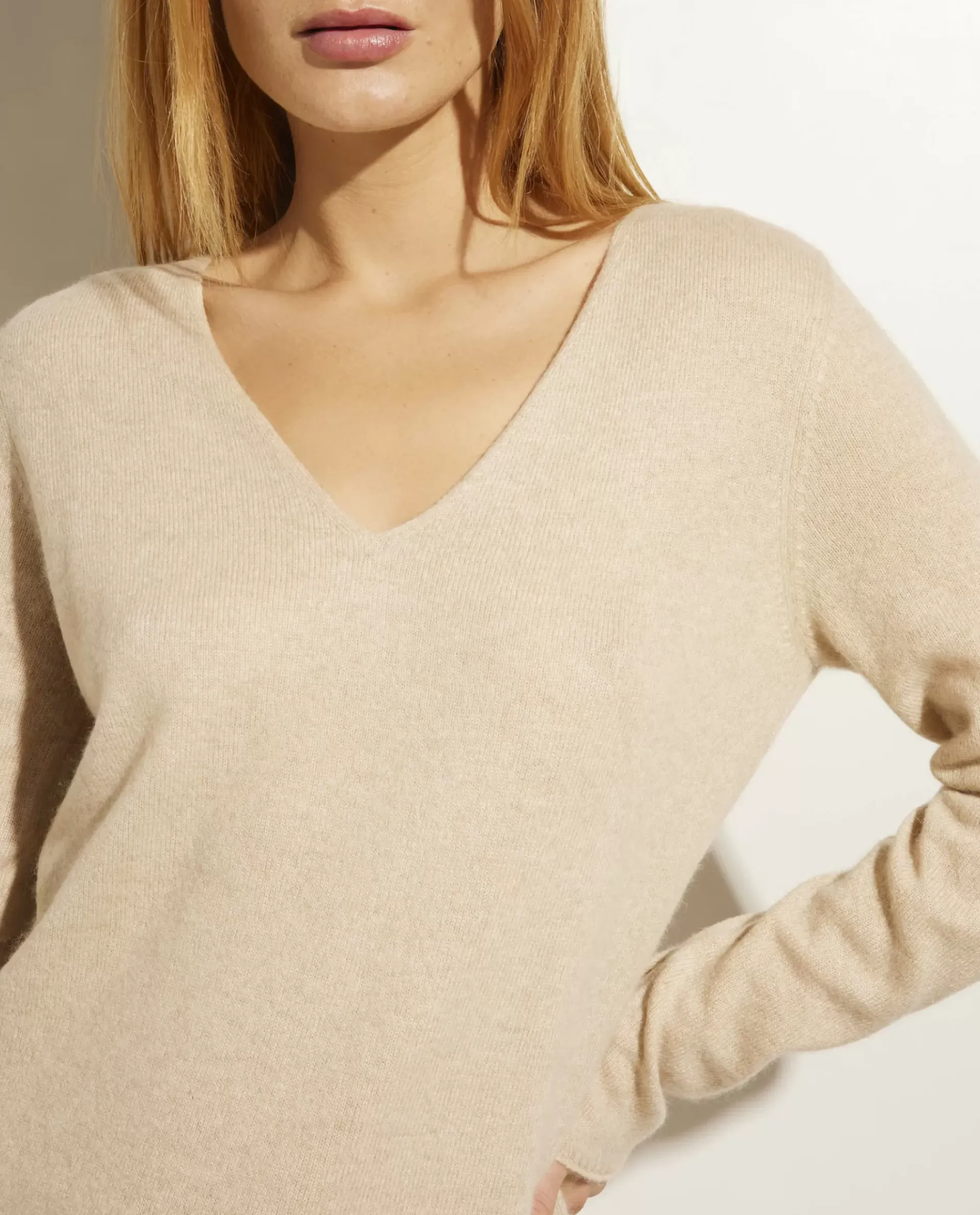 Shop Cashmere V-Hals Trui Vrouwen Knitwear
