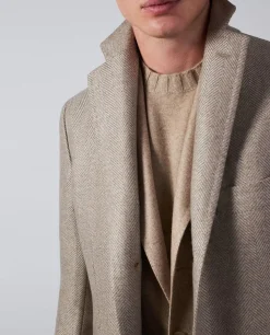 Best Sale Cashmere Visgraat Jas Mannen Jassen