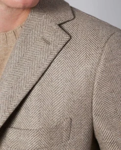 Best Sale Cashmere Visgraat Jas Mannen Jassen