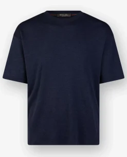 Hot Cashmere Zijden T-Shirt Mannen T-Shirts