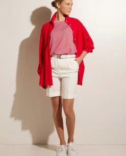 Flash Sale Cashmere-Zijde Mix T-Shirt Vrouwen Tops