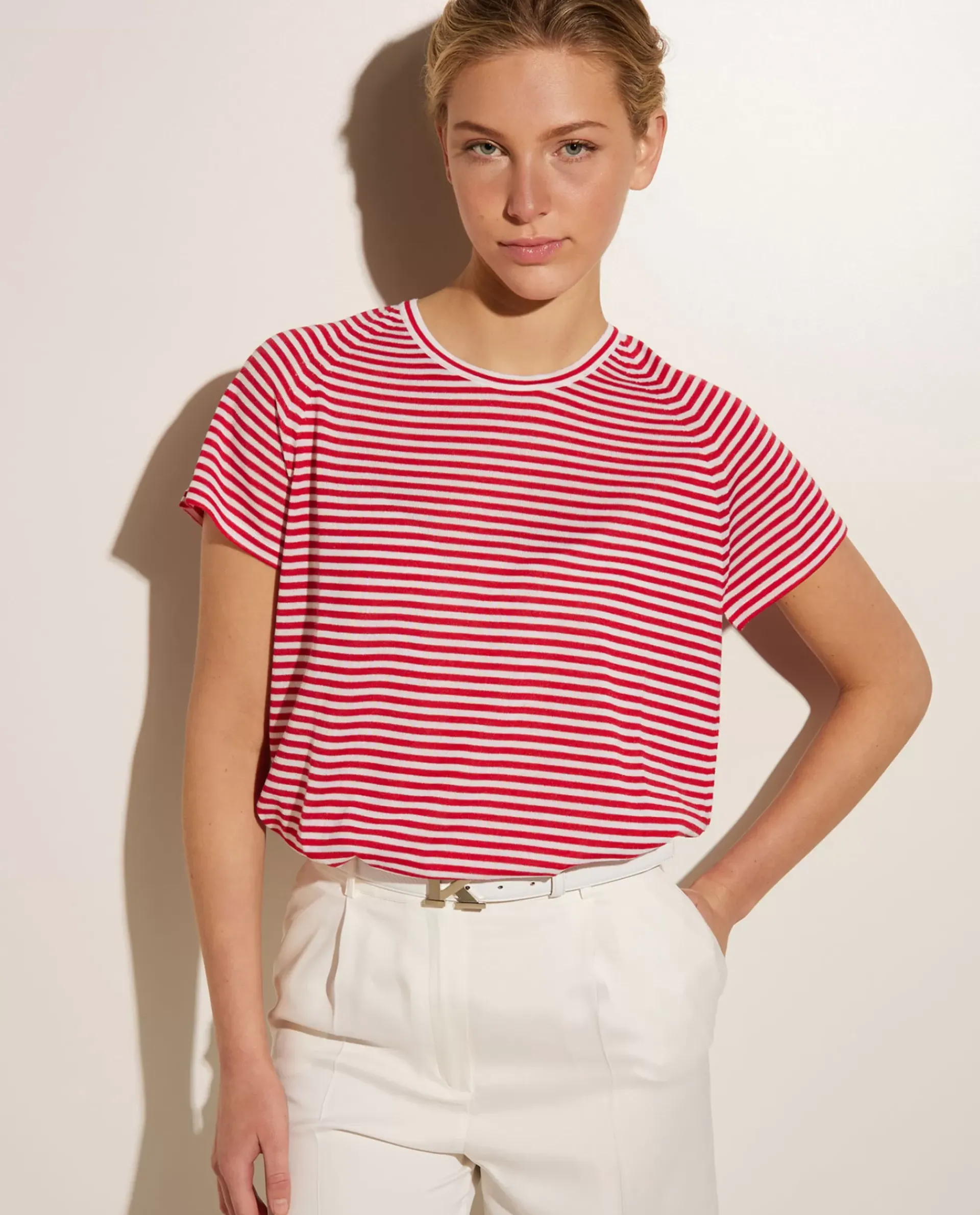 Flash Sale Cashmere-Zijde Mix T-Shirt Vrouwen Tops