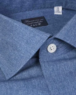 Cheap Denim-Look Shirt Mannen Shirts