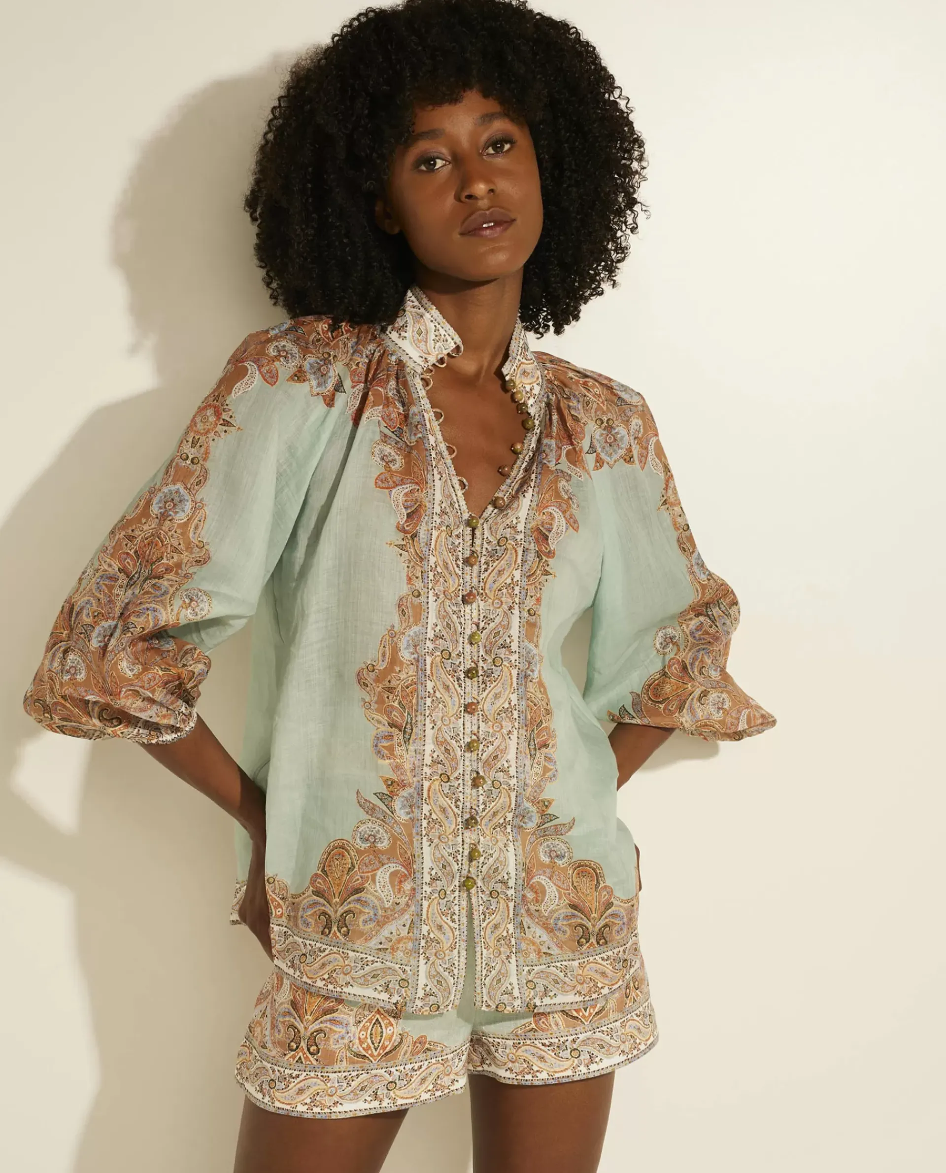 Cheap Devi Billow Blouse Vrouwen Blouses