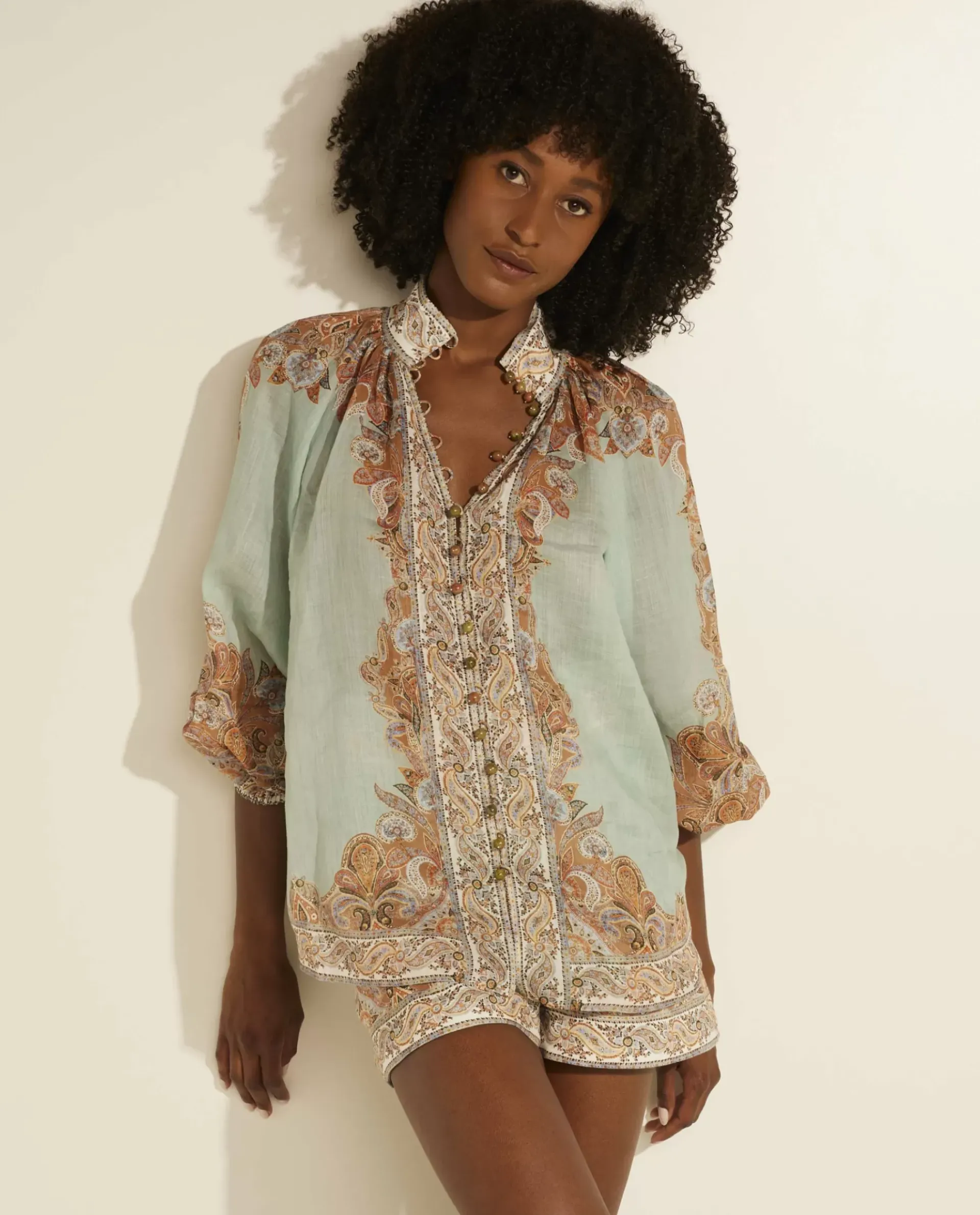 Cheap Devi Billow Blouse Vrouwen Blouses