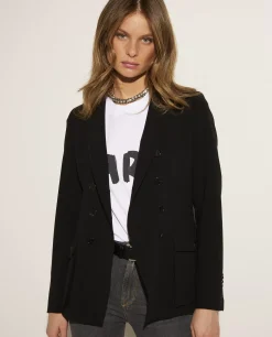 Best Sale Double Breasted Wollen Blazer Vrouwen Blazers