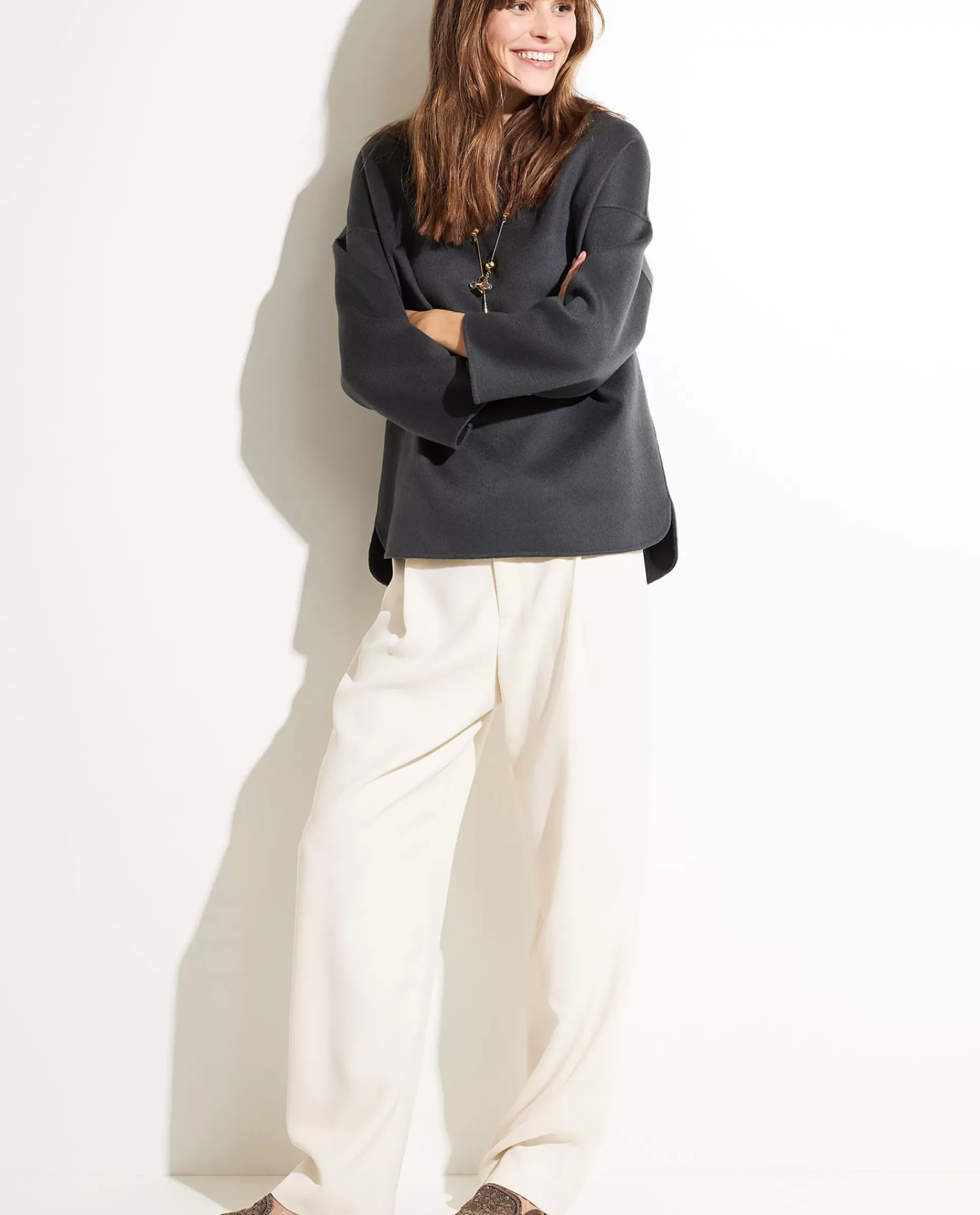 Best Sale Double Face Cashmere Trui Vrouwen Tops