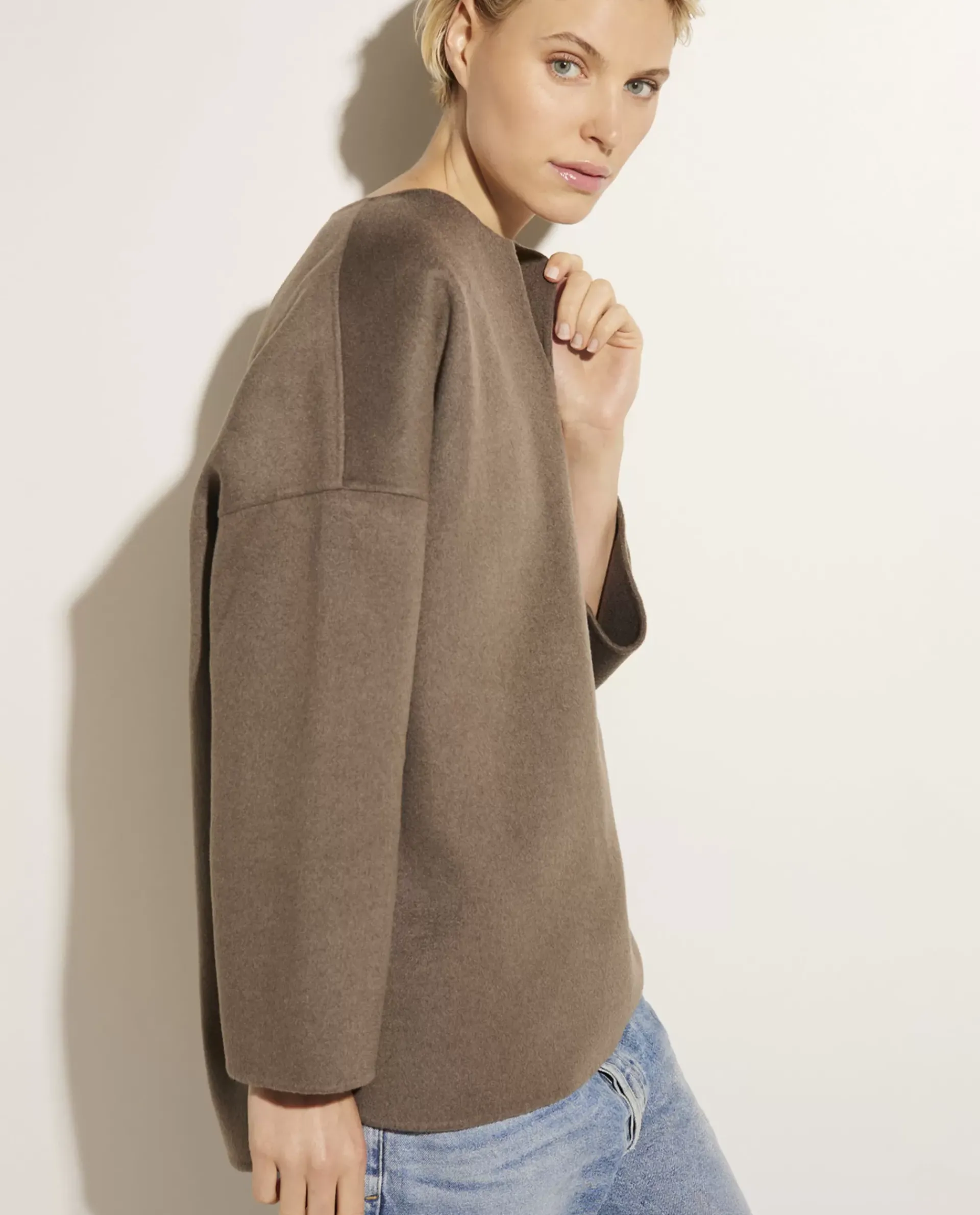Best Sale Double Face Cashmere Trui Vrouwen Tops