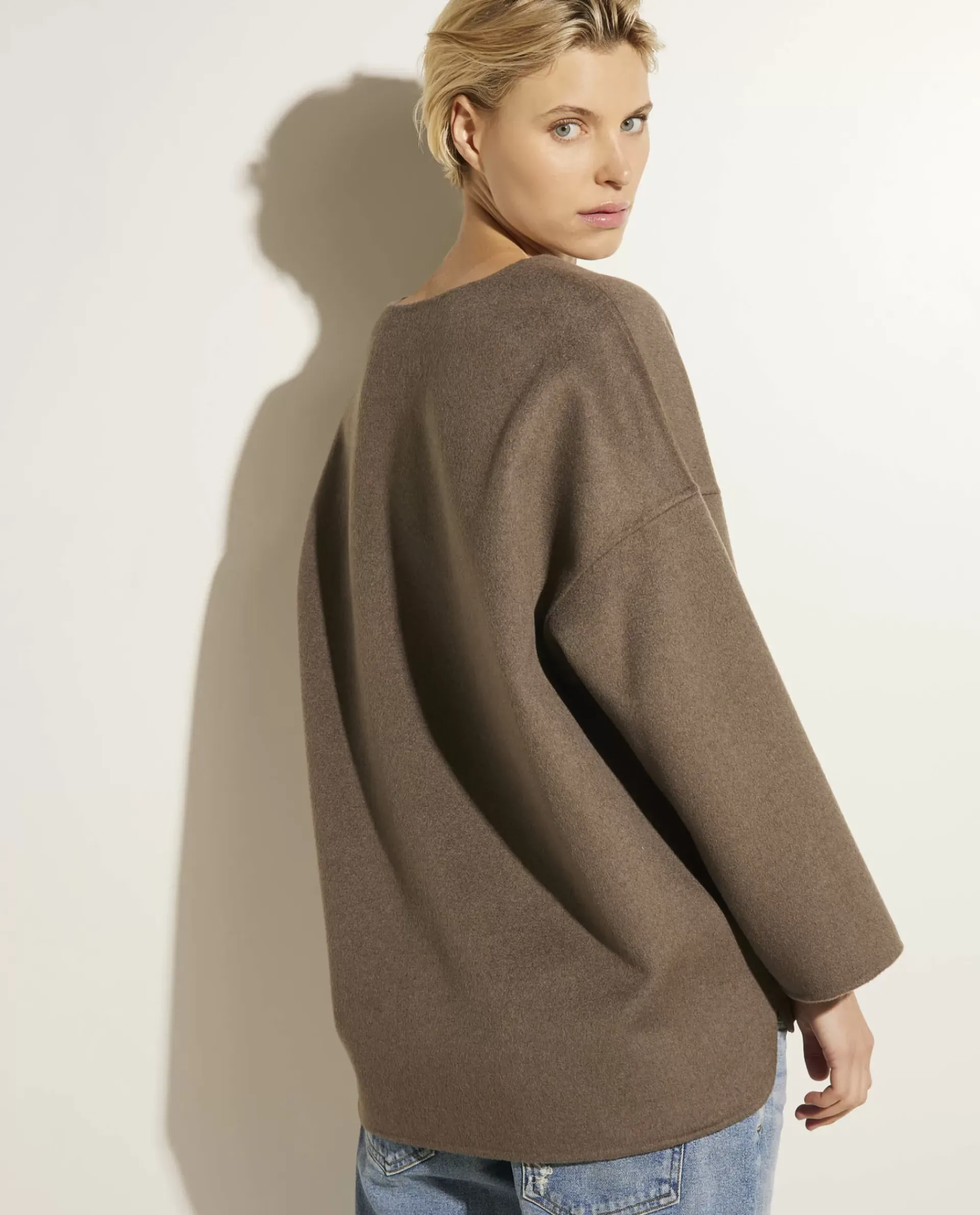 Best Sale Double Face Cashmere Trui Vrouwen Tops