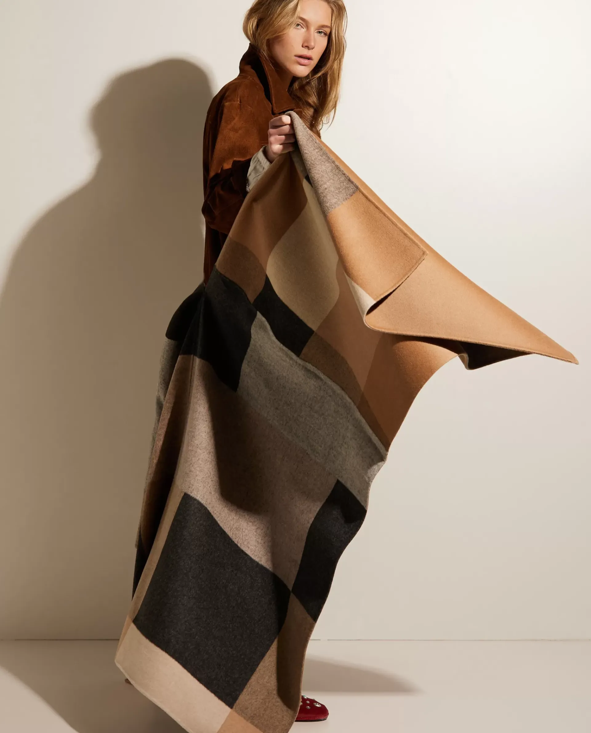Online Double Face Poncho Vrouwen Jassen