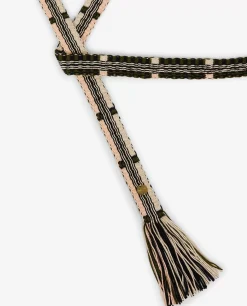 Fashion Dunne Geweven Riem Vrouwen Accessoires