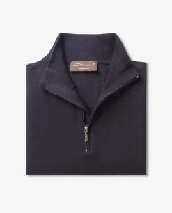 Hot Dunne Trui Met Rits Mannen Knitwear