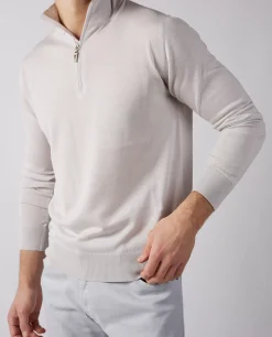 Best Sale Dunne Trui Met Rits Mannen Knitwear