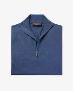Outlet Dunne Trui Met Rits Mannen Knitwear