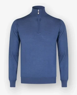 Outlet Dunne Trui Met Rits Mannen Knitwear