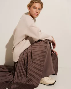 Best Sale Flanellen Midi Rok Vrouwen Rokken