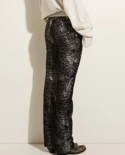 Clearance Flared Broek In Stretch Fluweel Vrouwen Broeken