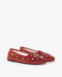 Clearance Fluwelen Instappers Vrouwen Schoenen