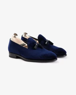 Outlet Fluwelen Tassel Loafers Mannen Schoenen