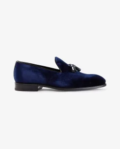 Outlet Fluwelen Tassel Loafers Mannen Schoenen