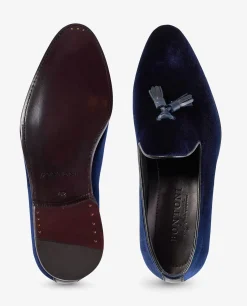 Outlet Fluwelen Tassel Loafers Mannen Schoenen
