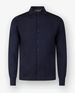 Outlet Gebreid Shirt Mannen Knitwear